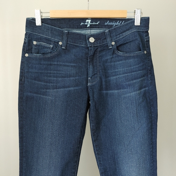 7 For All Mankind Straight Leg Jeans Size 29 - Picture 4 of 16